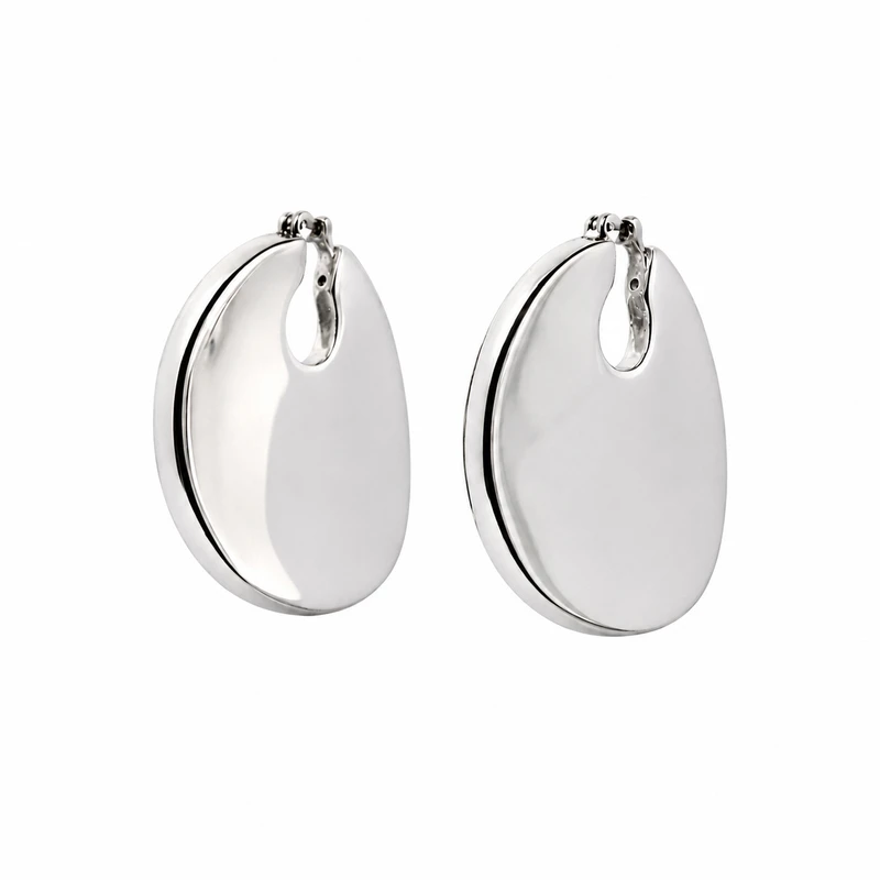 گوشواره کلیپسی نقره زنانه گالری طلا گیسو مدل B-1004