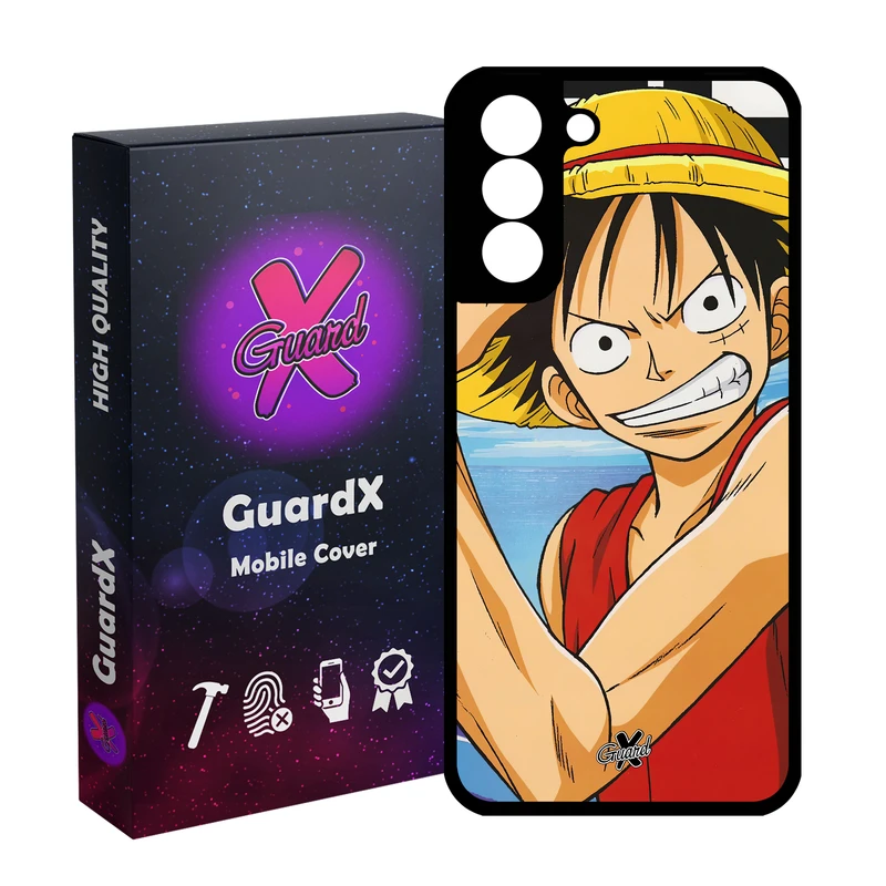 کاور گارد ایکس طرح Luffy Anime مدل Glass10593 مناسب برای گوشی موبایل سامسونگ Galaxy S21 FE