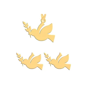 نیم ست طلا 18 عیار زنانه فرشته مدل پرنده  WHSL-000581