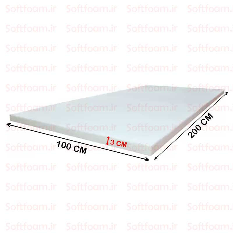 اسفنج مبل کد 2010020003 طول 2 متر