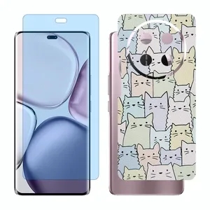 Glass Together model matte anti bluescreen protector suitable for Honor X9c mobile phone with back cover sticker