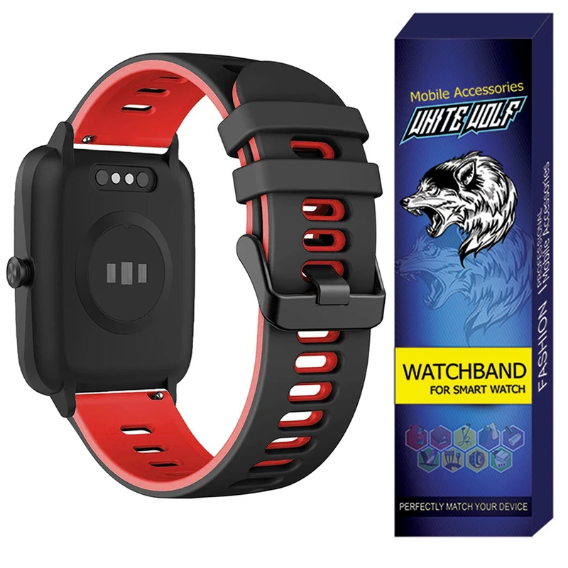 بند وایت ولف مدل WB-SIL 2C مناسب برای ساعت هوشمند آمیزفیت GTS / GTS 2 / GTS 2E