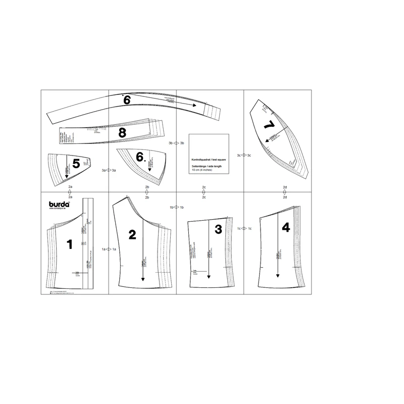الگو تاپلکس زنانه کد 1001 سایز 36 تا 44 متد مولر
