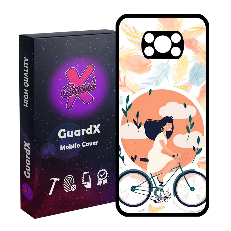 کاور گارد ایکس طرح Girl مدل Glass10340 مناسب برای گوشی موبایل شیائومی Poco X3 Pro