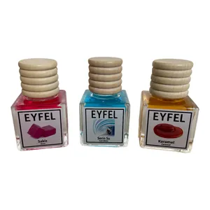 خوشبوکننده هوا خودرو ایفل مدل آدامس و کارامل و کول واتر کد Gum-Caramel-Cool Water حجم 10 میلی‌ لیتر بسته 3 عددی