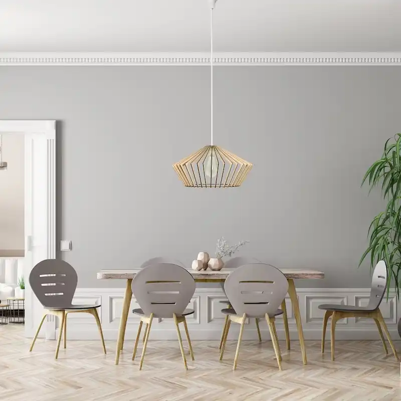 لوستر مدل چوبی کد L6