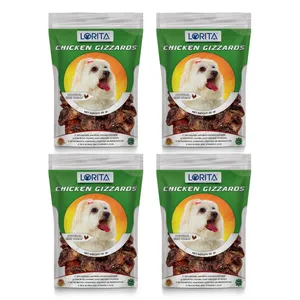  تشویقی سگ لوریتا مدل DRIED CHICKEN GIZZARDS وزن 50 گرم مجموعه 4 عددی