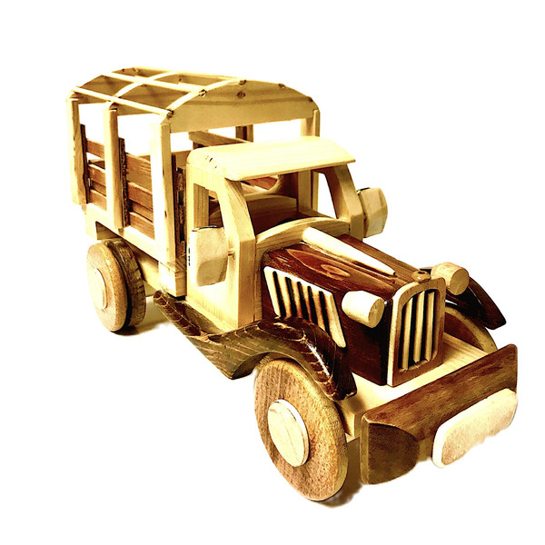 اسباب بازی چوبی مدل ماشین کلاسیک باری کد h575