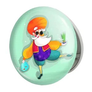 آینه جیبی خندالو طرح نوروز مدل تاشو کد 24605 