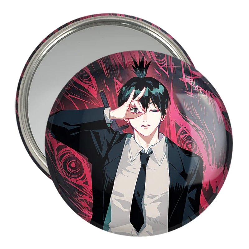 آینه جیبی خندالو مدل هایاکاوا انیمه مرد اره ای Chainsaw Man  کد 17992