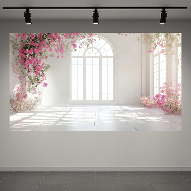 پوستر طرح پنجره رمانتیک مدل اتاق روشن کد AR3059526