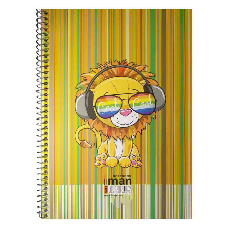 دفتر مشق 40 برگ ایمان مدل شیر جذاب