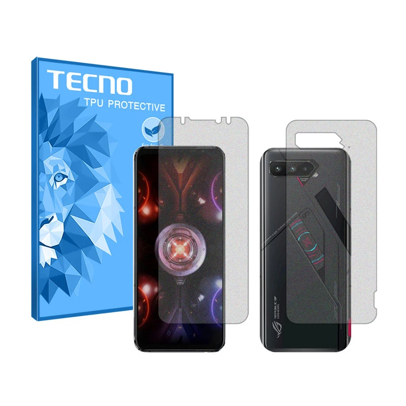 محافظ صفحه نمایش مات تکنو مدل Resistant مناسب برای گوشی موبایل ایسوس ROG Phone 5 Pro به همراه محافظ