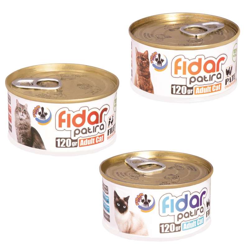 کنسرو گربه فیدار مدل 3in1 وزن 120گرم بسته 3 عددی