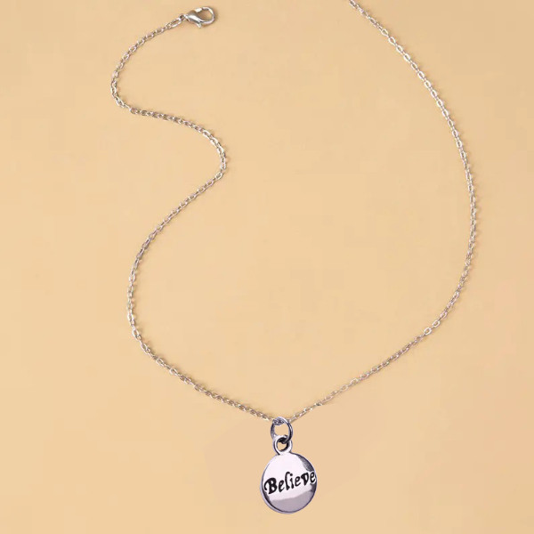 گردنبند دخترانه مدل believe