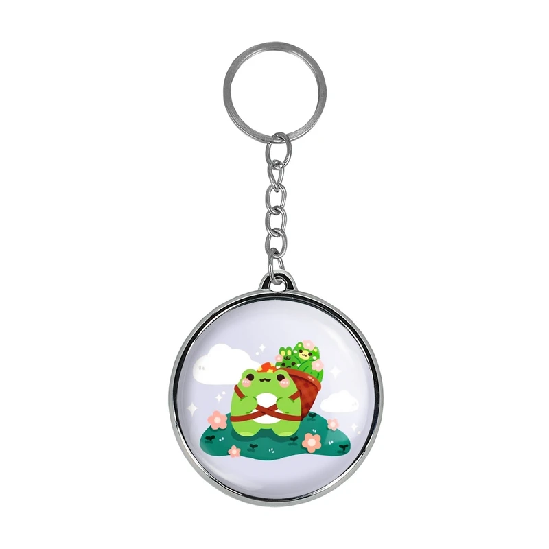 جاکلیدی خندالو طرح قورباغه مدل دوطرفه کد 2918629175