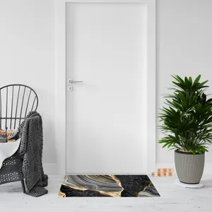 پادری مدل سه لایه رویه مخمل طرح سنگ کد S258 سایز 75x45 سانتی متر