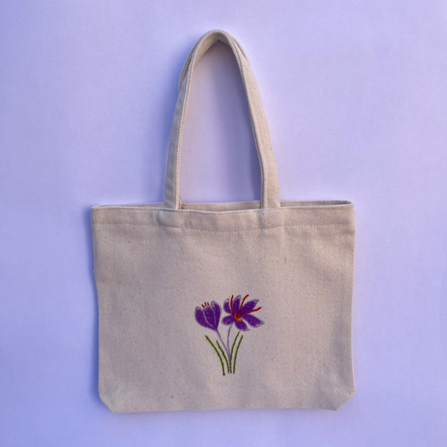 کیف دستی دست دوز زنانه مدل گل زعفران