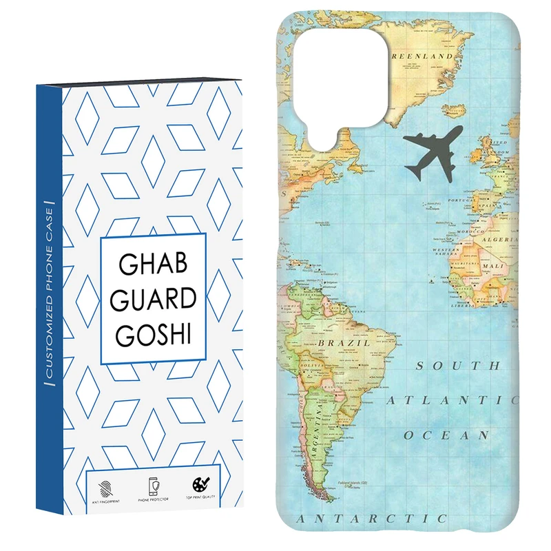 کاور قاب گارد گوشی طرح نقشه جهان کد Dimo-057 مناسب برای گوشی موبایل سامسونگ Galaxy A22 4G / Galaxy M32 4G