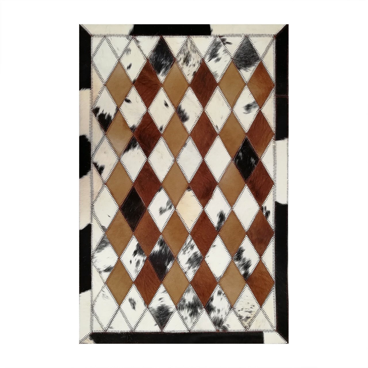 کلاژ فرش پوست و چرم کمالی مدل AD-0387