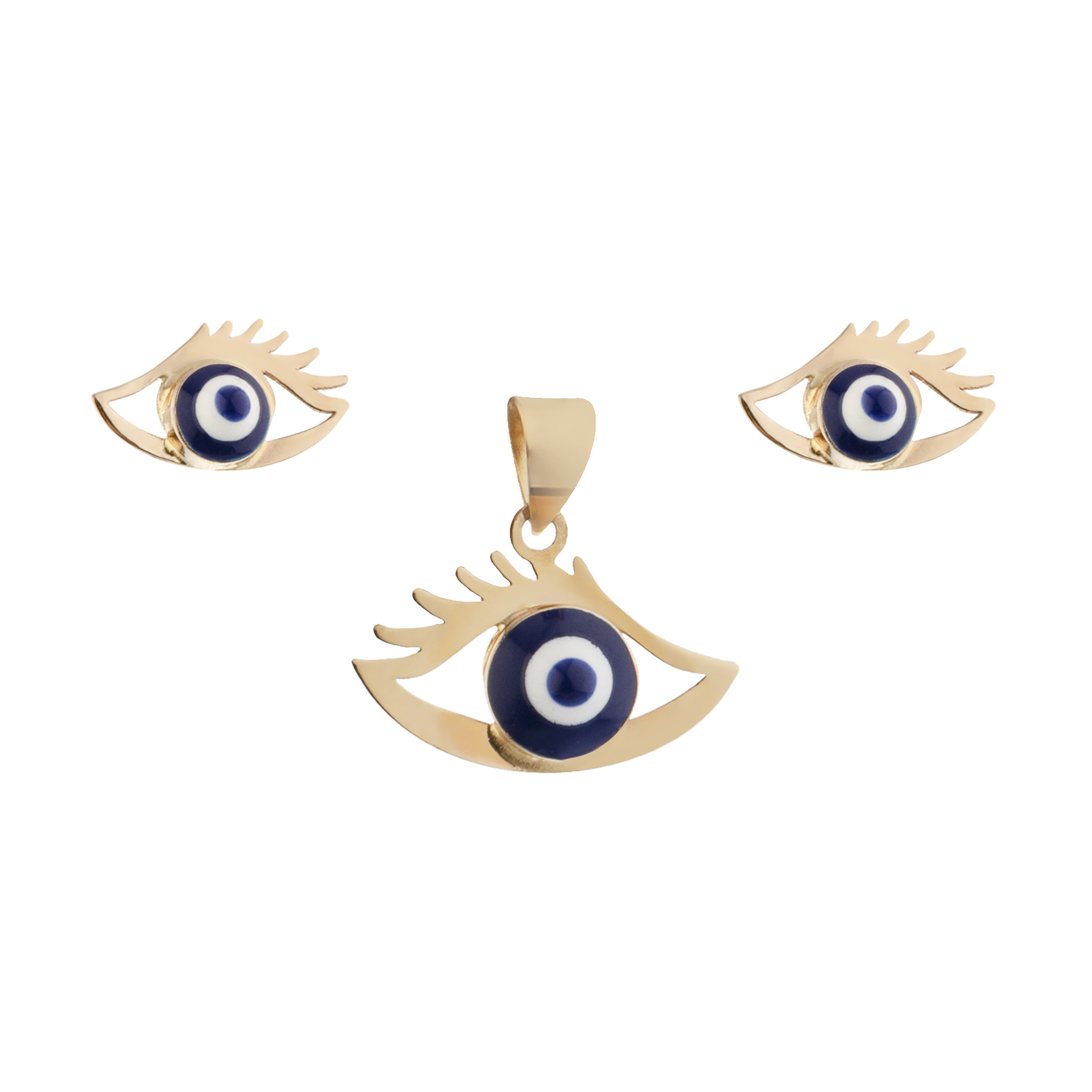 نیم ست طلا 18 عیار دخترانه مایا ماهک مدل MS0597