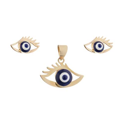 نیم ست طلا 18 عیار دخترانه مایا ماهک مدل MS0597