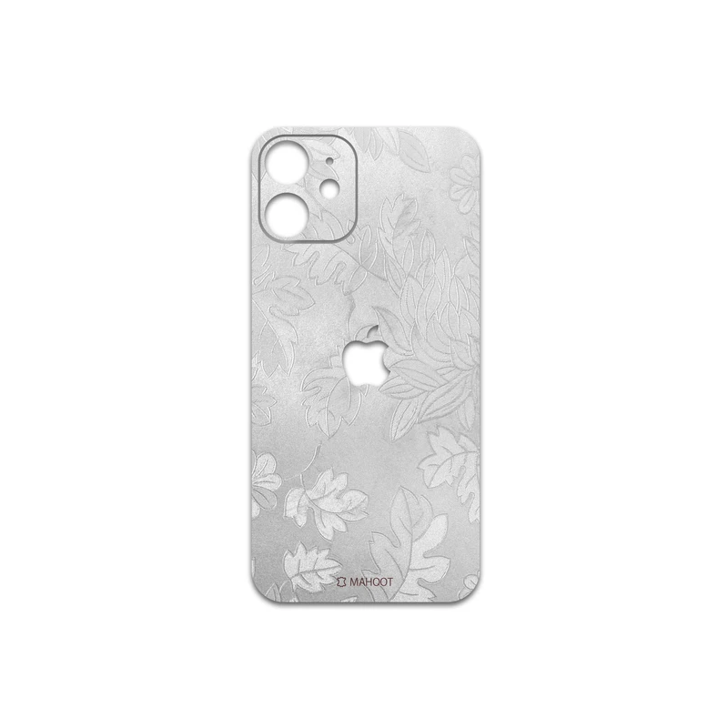 برچسب پوششی ماهوت مدل Silver-Wildflower مناسب برای گوشی موبایل اپل iPhone 12 mini