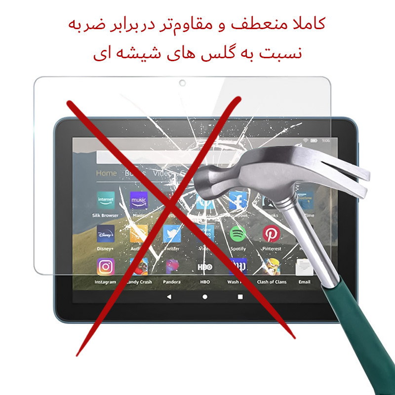 محافظ صفحه نمایش راک اسپیس مدل HyBLU مناسب برای تبلت اپل iPad Wi-Fi