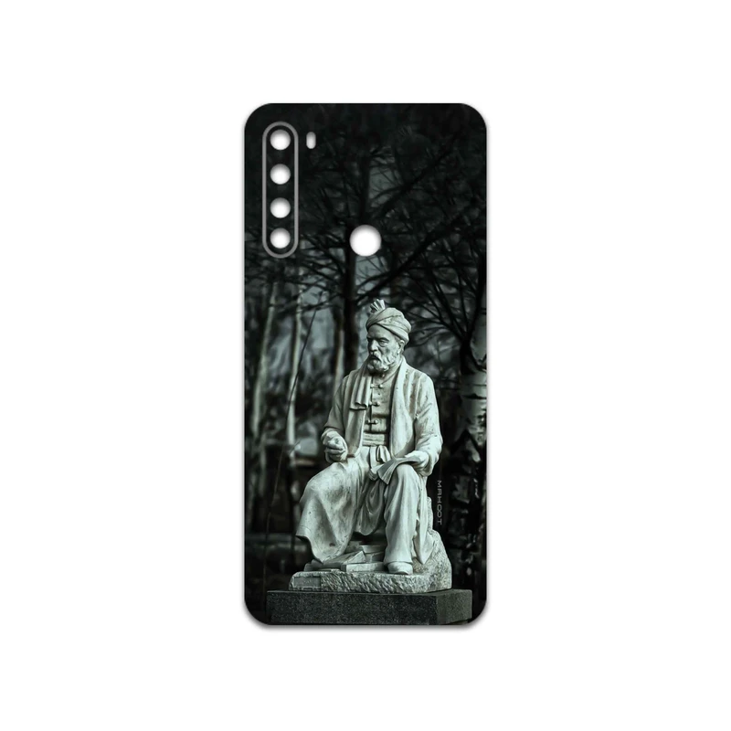 برچسب پوششی ماهوت مدل Ferdowsi-Logo مناسب برای گوشی موبایل شیائومی Redmi Note 8 2021