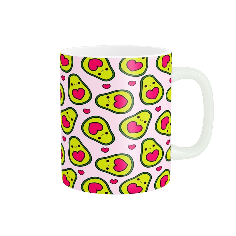 ماگ پادآفرین مدل فانتزی طرح آووکادو کیوت و بامزه آواکادو کد p9924