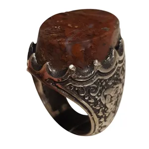 انگشتر نقره مردانه مدل جاسپر کد JF315230