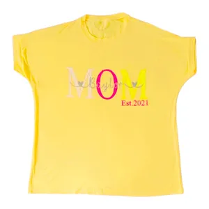 تی شرت آستین کوتاه زنانه مدل MOM