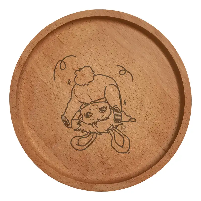 بشقاب چوبی مدل نقاشی