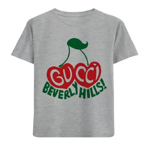 تی شرت آستین کوتاه دخترانه مدل آلبالو F697