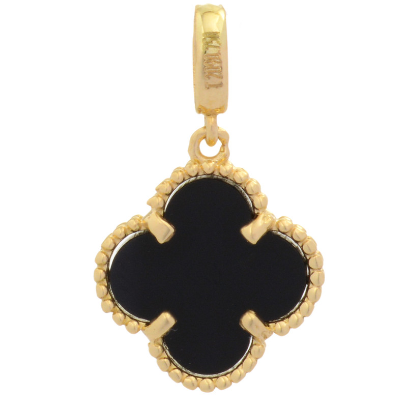 آویز گردنبند طلا 18 عیار زنانه طلای مستجابی طرح ونکلیف کد 852