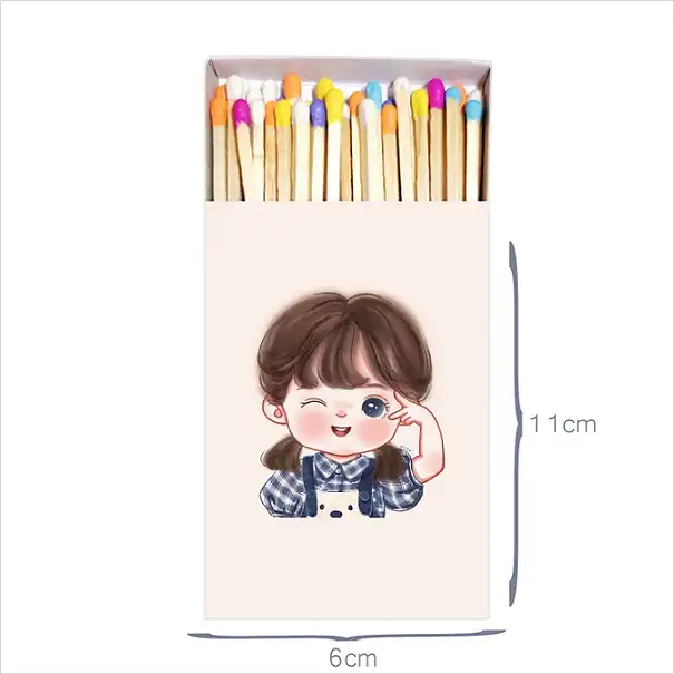 کبریت مدل فانتزی طرح دختر کیوت