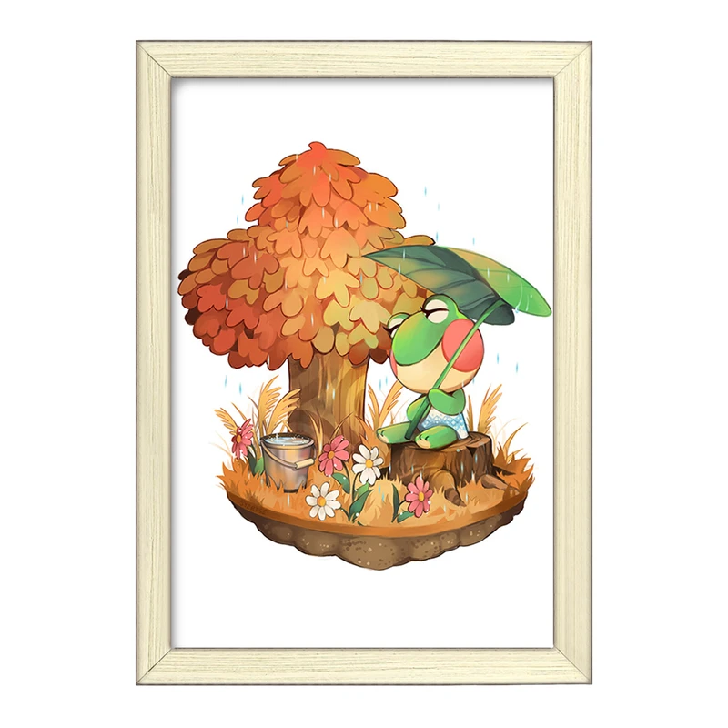 تابلو خندالو طرح بازی انیمال کراسینگ (Animal Crossing) کد 32638