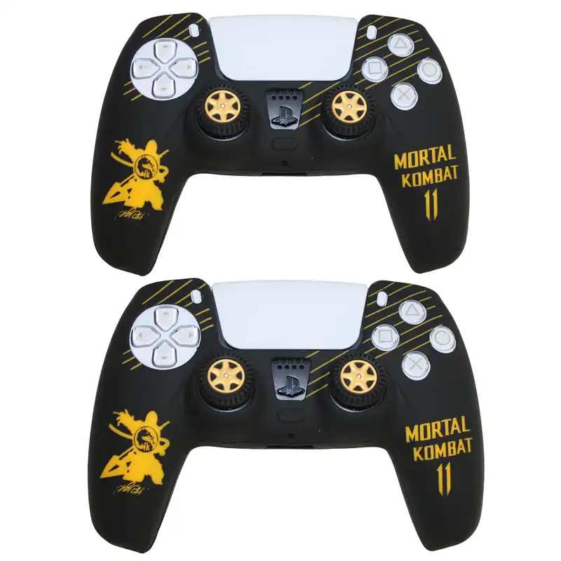 محافظ دسته پلی استیشن 5 مدل WH mortal kombat  به همراه روکش آنالوگ