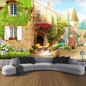 پوستر دیواری سه بعدی مدل خانه ویلایی DVRF2037