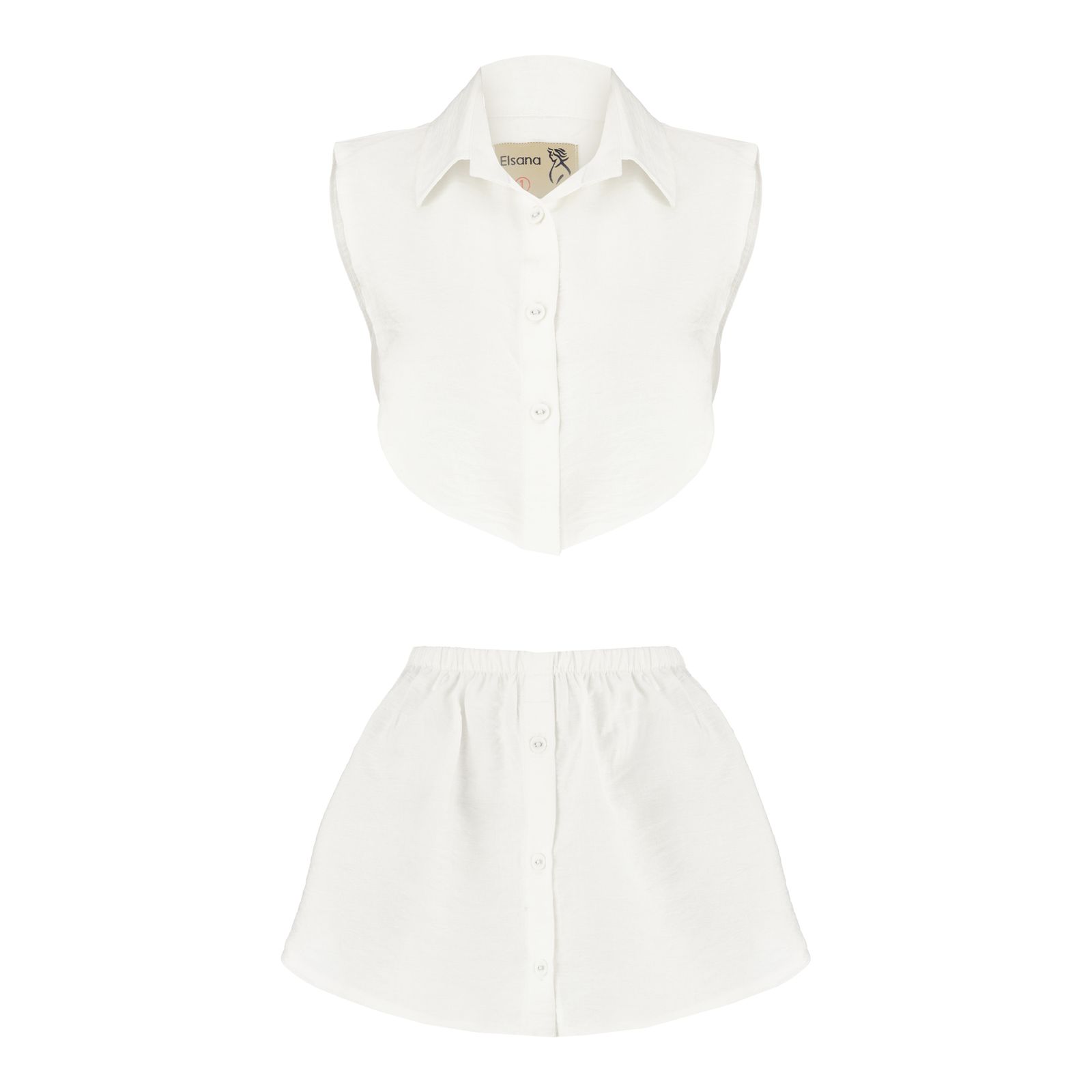 ست یقه و دامن حجاب السانا مدل تالیا کد 176835 - - 1