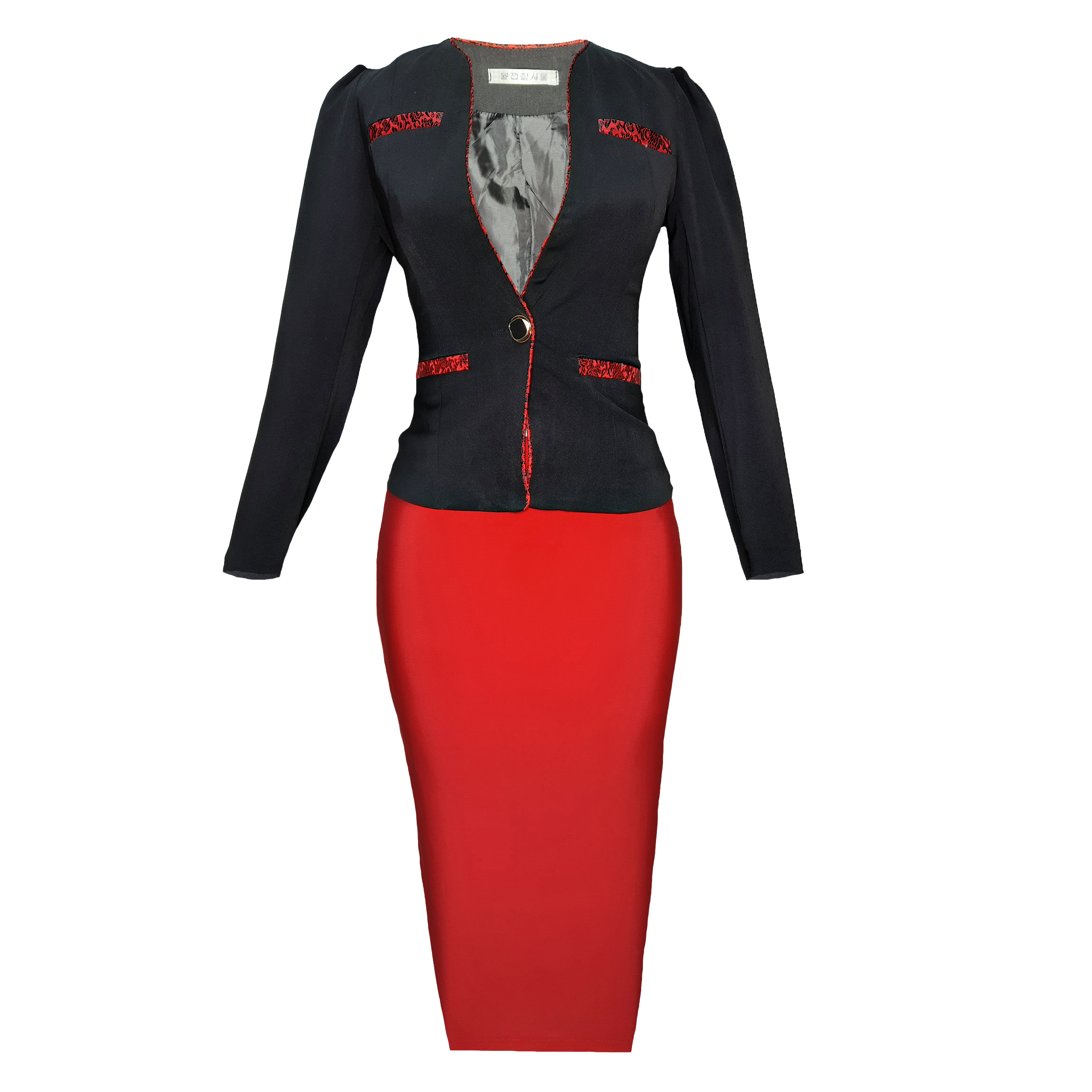 ست کت و دامن زنانه مدل Se012rb رنگ قرمز