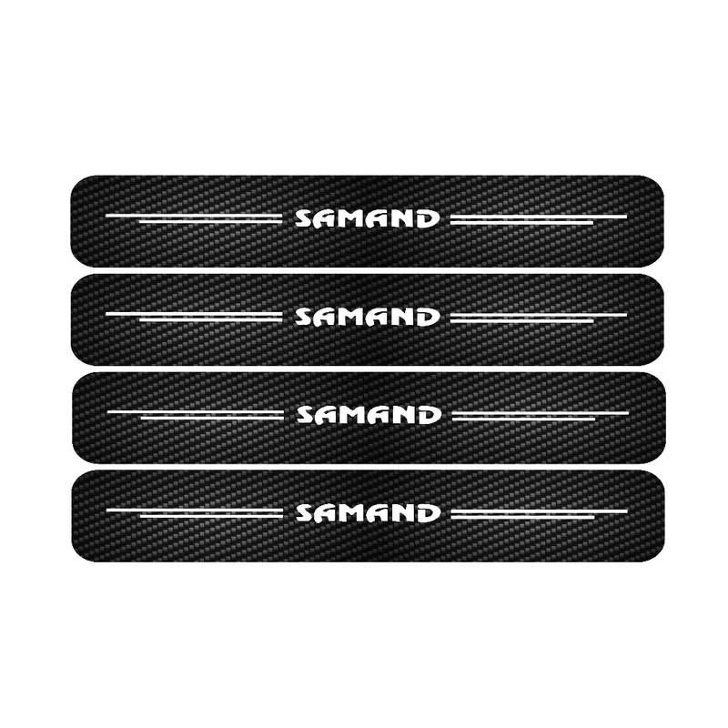 برچسب بدنه خودرو مدل پارکابی کربن کد SP143 مناسب برای سمند بسته 4 عددی
