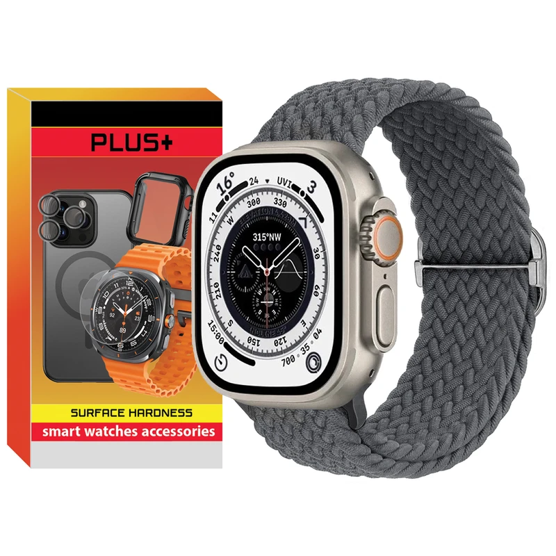 بند پلاس مدل Braided AC PL مناسب برای ساعت هوشمند ویرفیت HK8 Pro max / HK9 Ultra 2 / T900 ultra