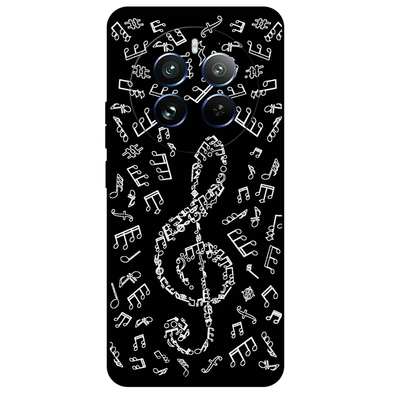 کاور مگافون طرح نوت موسیقی مدل 1370 مناسب برای گوشی موبایل ریلمی 12 Pro / 12 Pro Plus