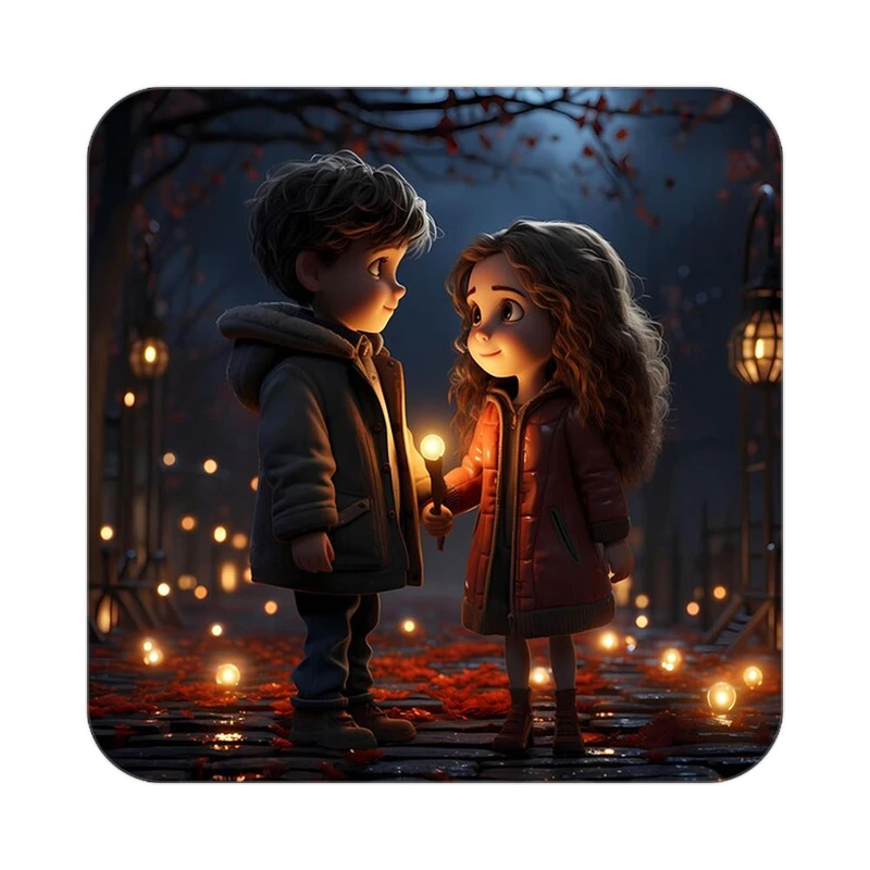 زیر لیوانی کاکتی مدل عاشقانه کد mp13880