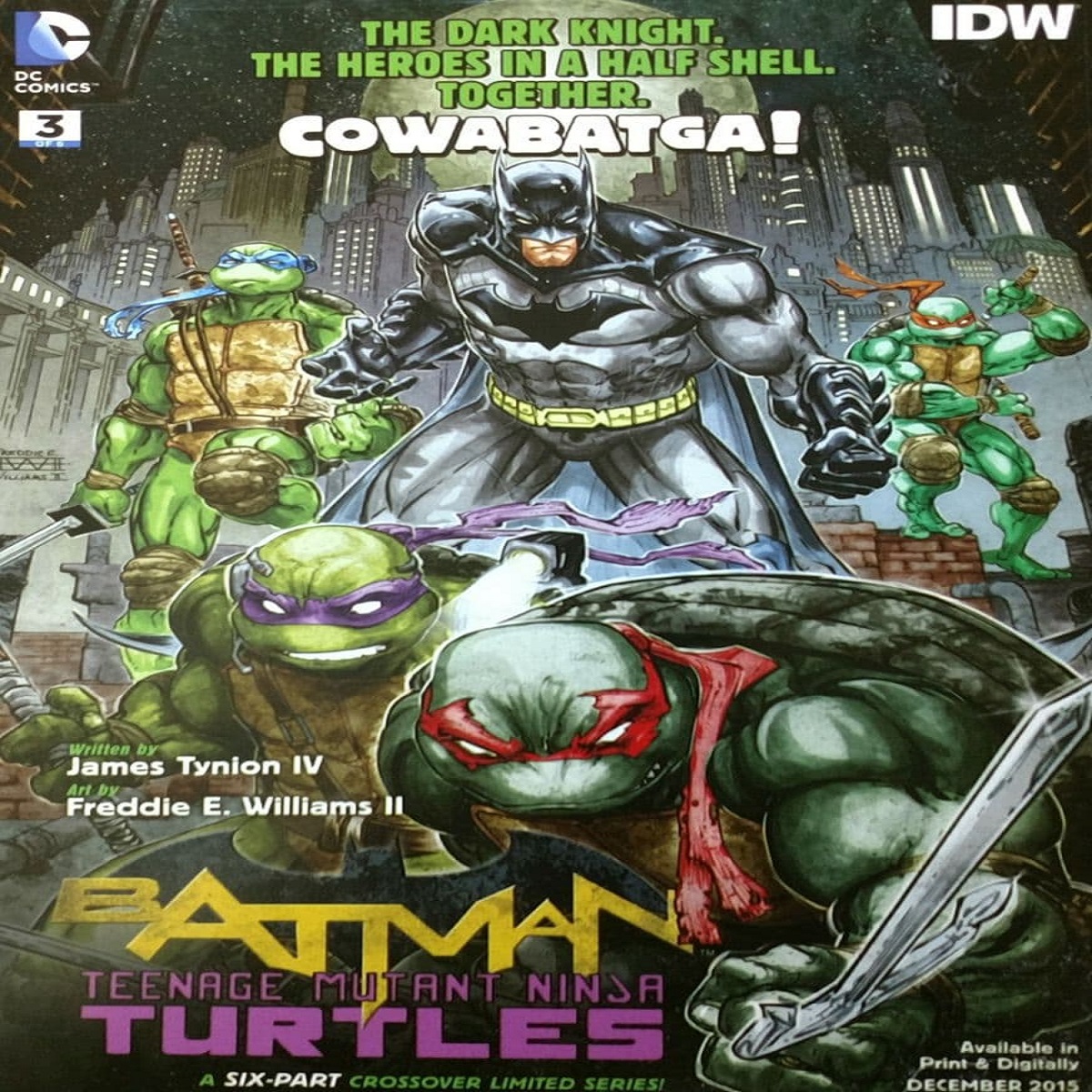 مجله BATMAN TEENAGE MUTANT NINJA TURTLES دسامبر 2015