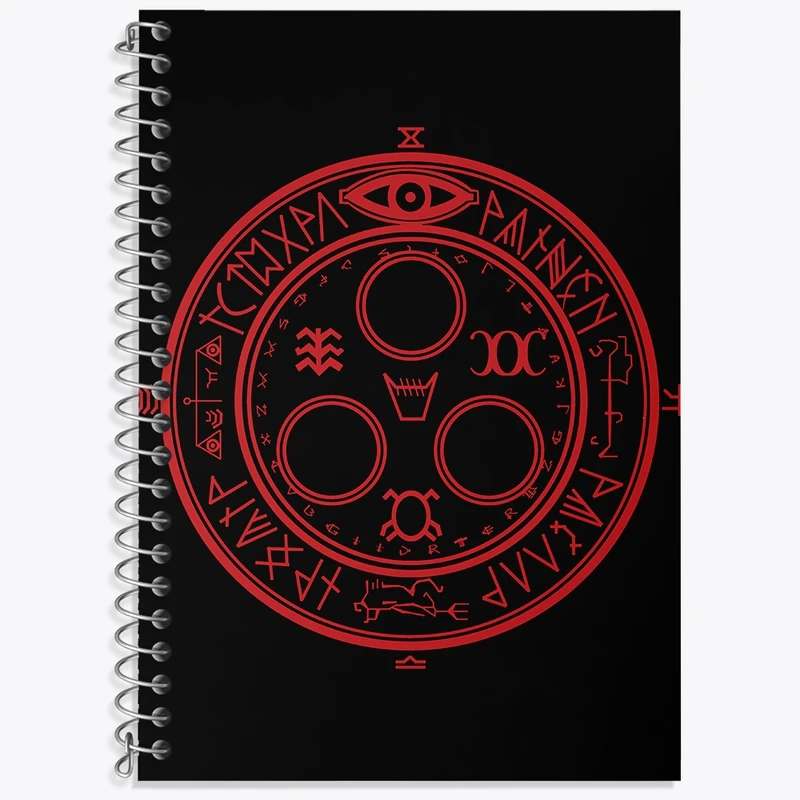 دفتر زبان 50 برگ خندالو مدل دو خط طرح بازی سایلنت هیل‌ (Silent Hill) کد 34471