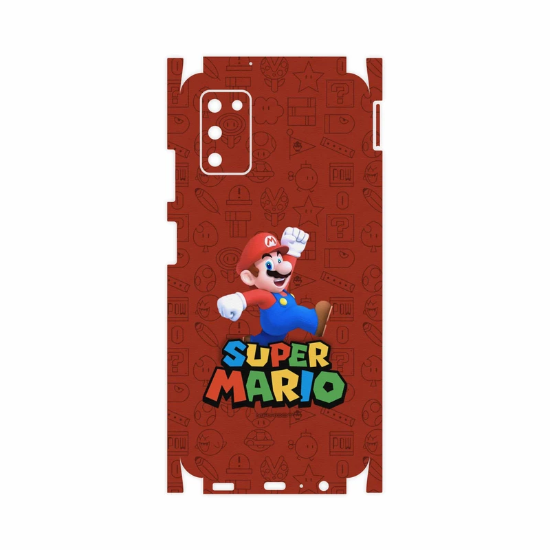 برچسب پوششی ماهوت مدل Super-Mario-Game-FullSkin مناسب برای گوشی موبایل سامسونگ Galaxy A03S