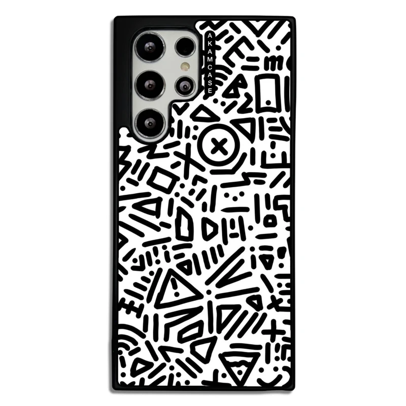 کاور آکام مدل AMC-WSGS22U-DOODLE14 مناسب برای گوشی موبایل سامسونگ Galaxy S22 Ultra