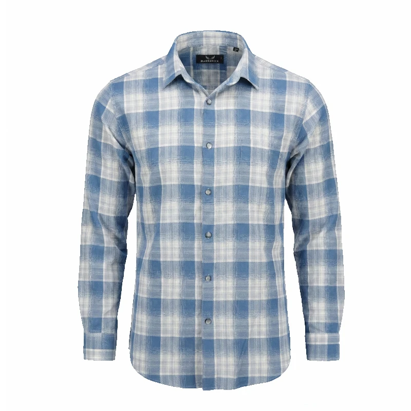 پیراهن آستین بلند یقه دکمه دار مردانه مدل b658